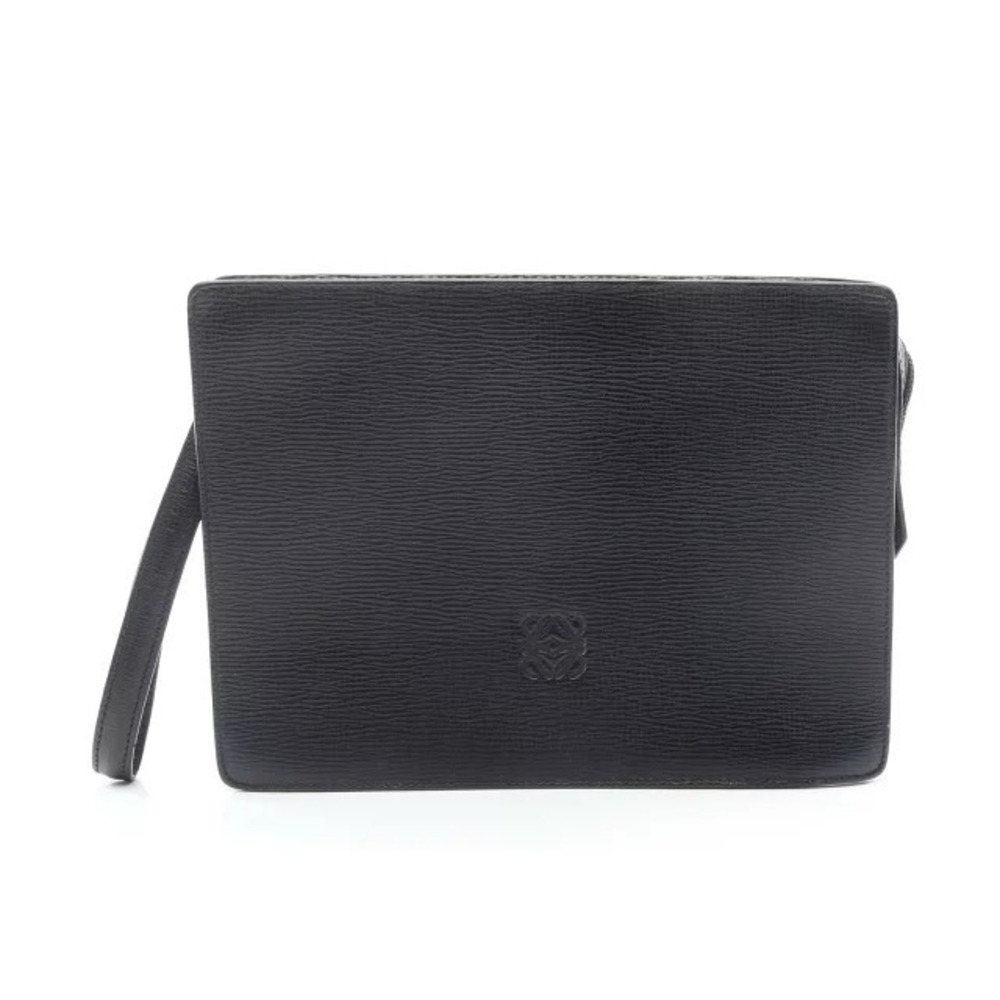 Loewe Anagram Shoulder Bag Leather Black